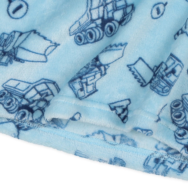 マイクロフリース腹巻付き長袖パジャマ（はたらくくるま）