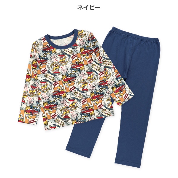 長袖パジャマ（アメコミ風くるま）
