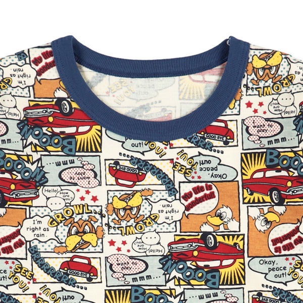長袖パジャマ（アメコミ風くるま）