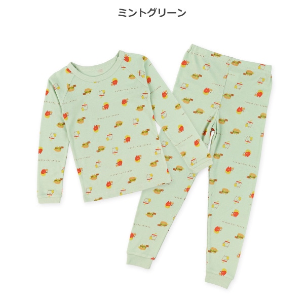 スリムフィットラグラン長袖パジャマ（ジャンクフード）