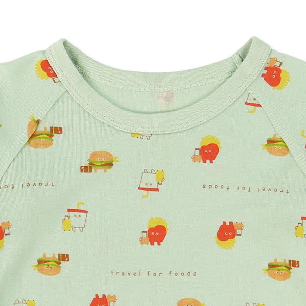 スリムフィットラグラン長袖パジャマ（ジャンクフード）