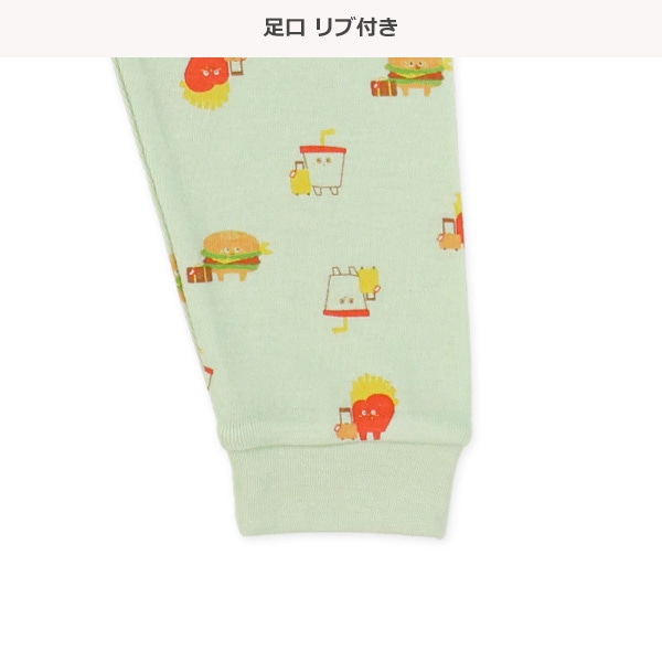 スリムフィットラグラン長袖パジャマ（ジャンクフード）