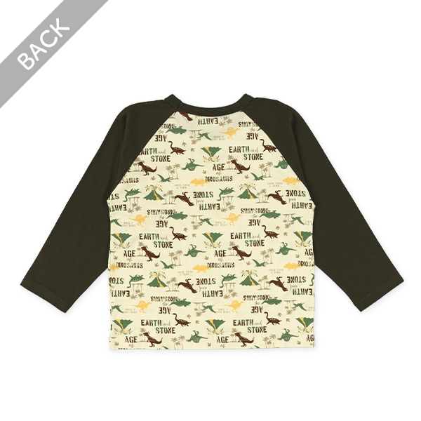 ラグラン長袖パジャマ（恐竜）