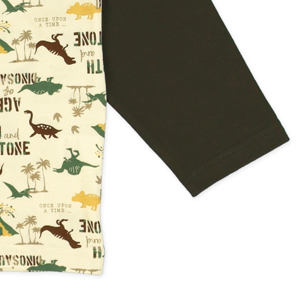 ラグラン長袖パジャマ（恐竜）