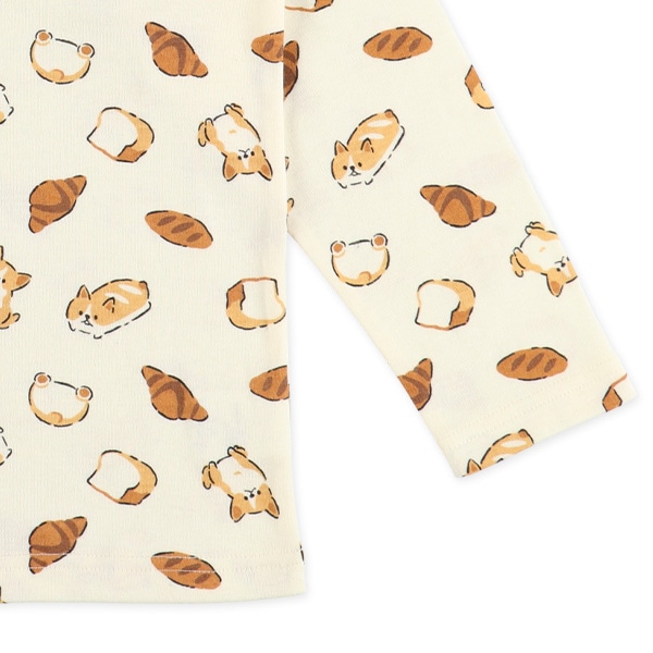 長袖パジャマ（パンといぬ）