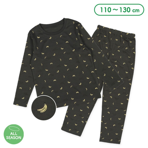 長袖パジャマ（バナナ総柄）