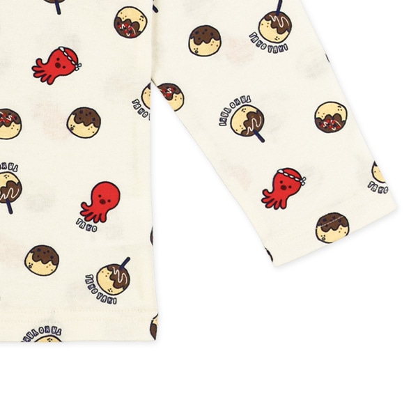 長袖パジャマ（たこ焼き総柄）