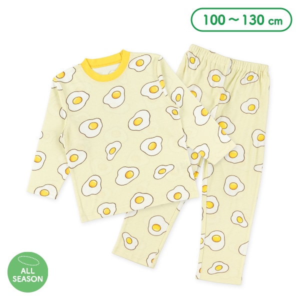 長袖パジャマ（目玉焼き総柄）