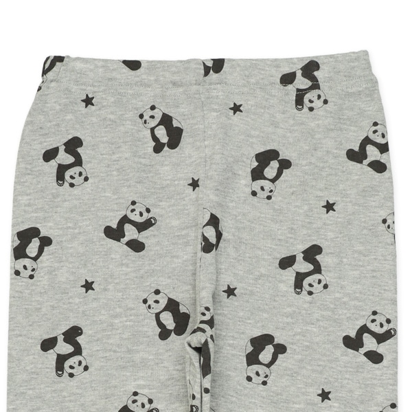 スリムフィットラグラン長袖パジャマ（パンダ・星総柄）
