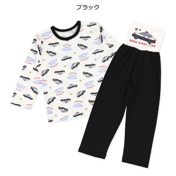 腹巻付き長袖パジャマ（パトカー）