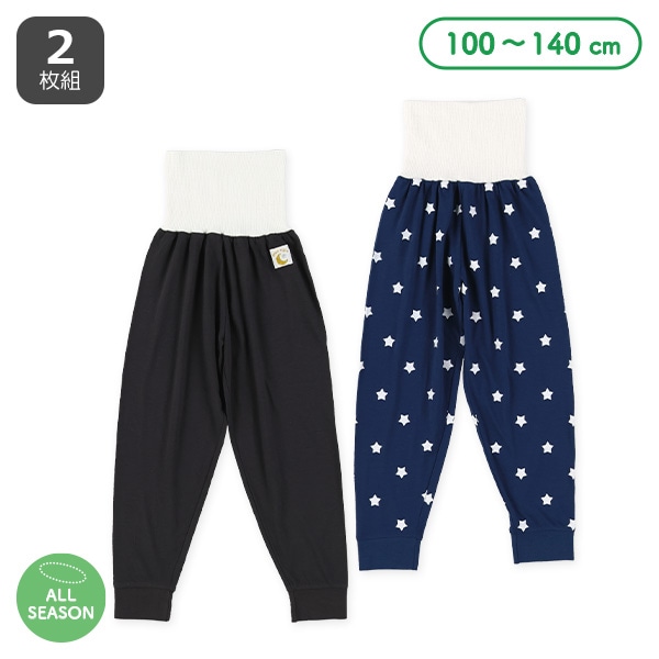 2枚組腹巻付きスペアパンツ（月チケット・星）