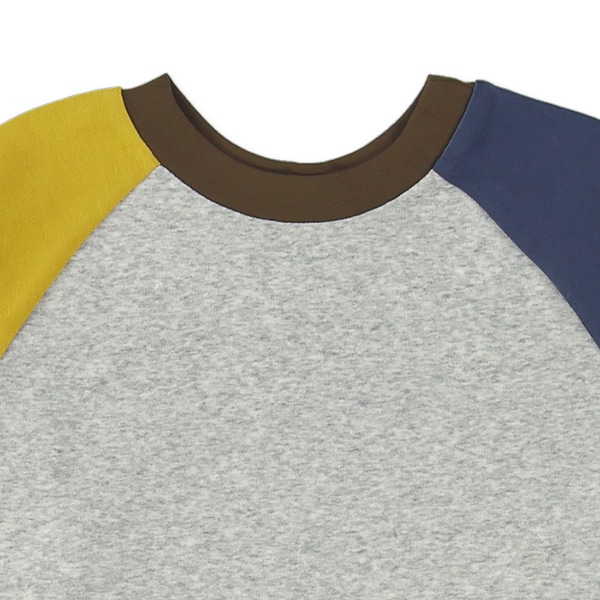 どっちもまえラグラン長袖ルームウェア（ブラウン）