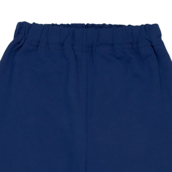 ミニ裏毛長袖ルームウェア（ネイビー無地）