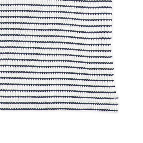 どっちもまえワッフル半袖ルームウェア（ボーダー）