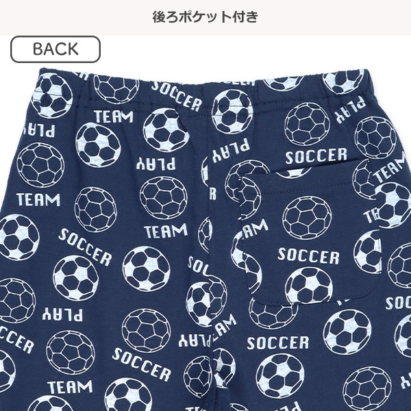 半袖ルームウェア（サッカー柄）