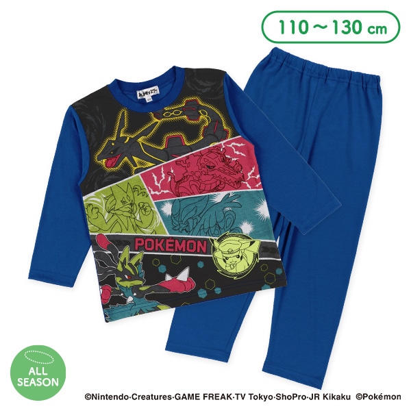 蓄光プリント長袖パジャマ（ポケモン）