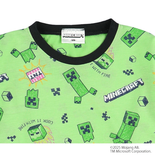 長袖パジャマ（マインクラフト・クリーパー）