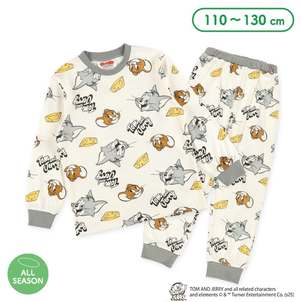 長袖パジャマ（トムとジェリー総柄）