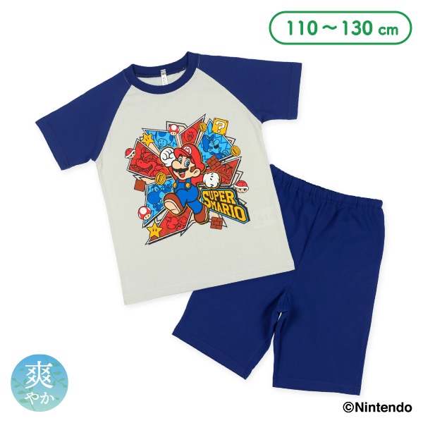 ラグラン半袖パジャマ（スーパーマリオ） | ベビー服・子供服