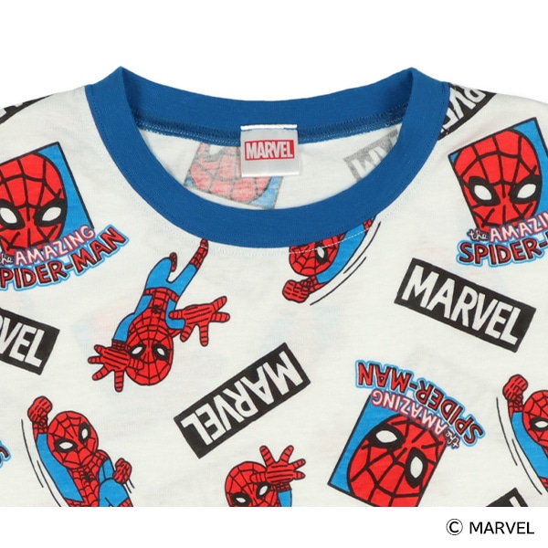 半袖パジャマ（スパイダーマン総柄）