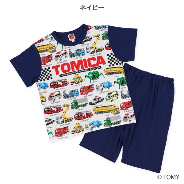 蓄光プリント半袖パジャマ（トミカ）