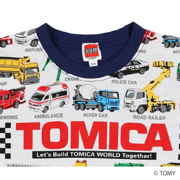 蓄光プリント半袖パジャマ（トミカ）