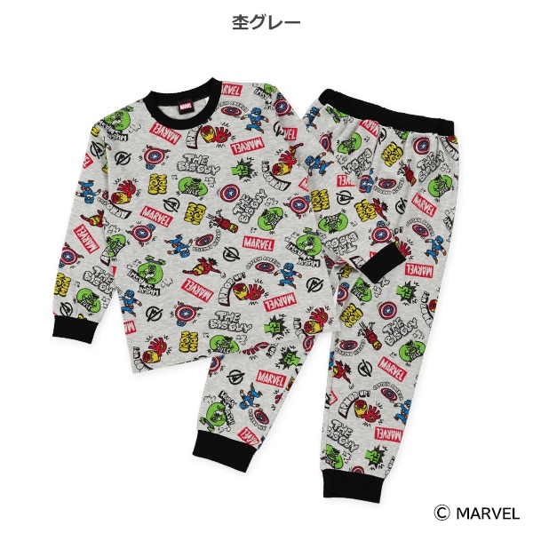 長袖パジャマ（マーベル・総柄）