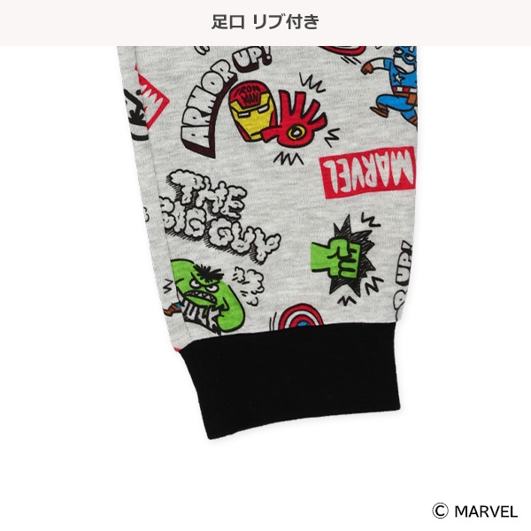 長袖パジャマ（マーベル・総柄）