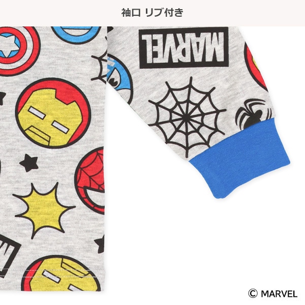 長袖パジャマ（マーベル総柄）