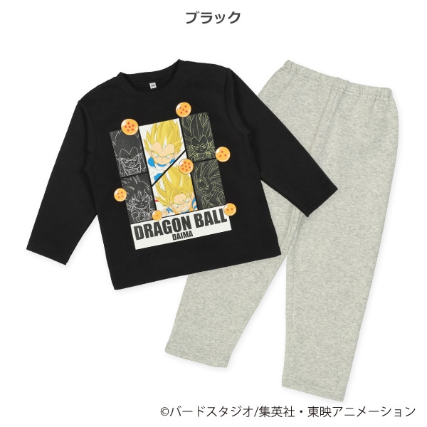蓄光プリント裏起毛長袖パジャマ（ドラゴンボールダイマ）