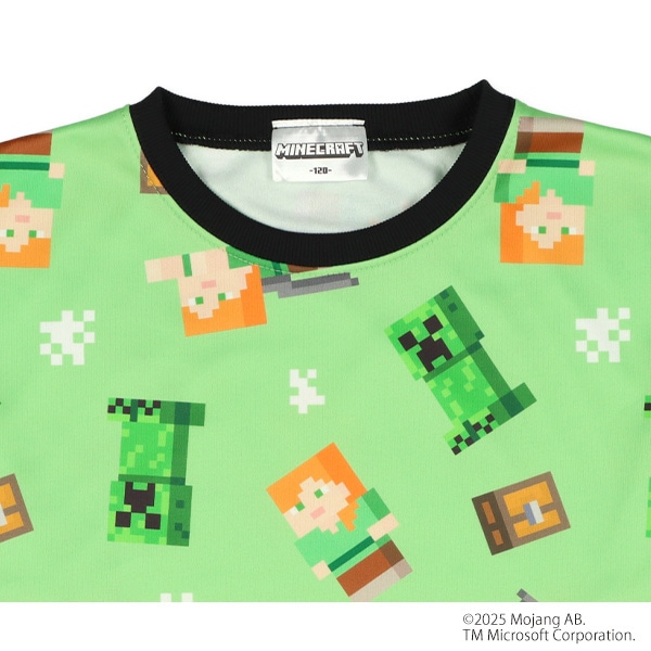 エステル裏シャギー長袖パジャマ（マインクラフト）