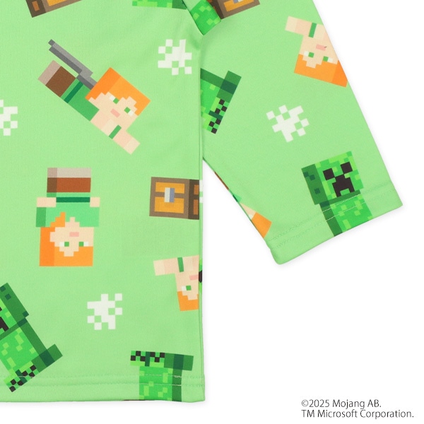 エステル裏シャギー長袖パジャマ（マインクラフト）