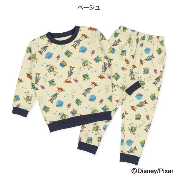 ニットキルト長袖パジャマ（トイ・ストーリー総柄）