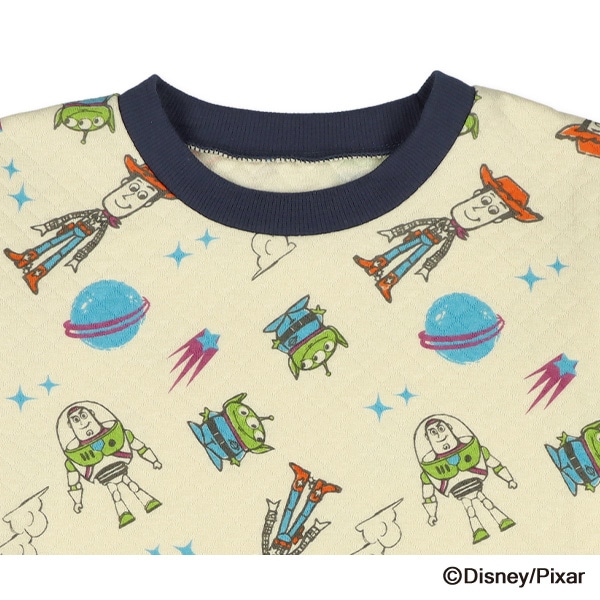 ニットキルト長袖パジャマ（トイ・ストーリー総柄）