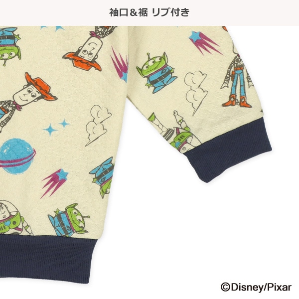 ニットキルト長袖パジャマ（トイ・ストーリー総柄）