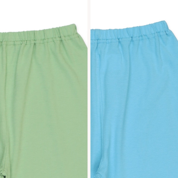 2枚組ラグラン長袖パジャマ（恐竜のりもの）