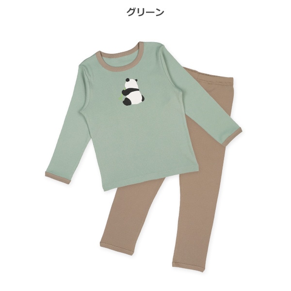 2枚組長袖パジャマ（パンダ）