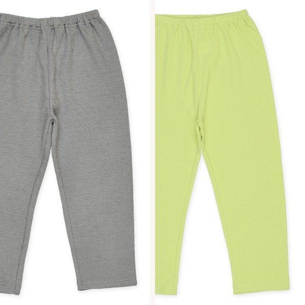 2枚組キルト+微起毛ラグラン長袖パジャマ（おにぎり・野菜）