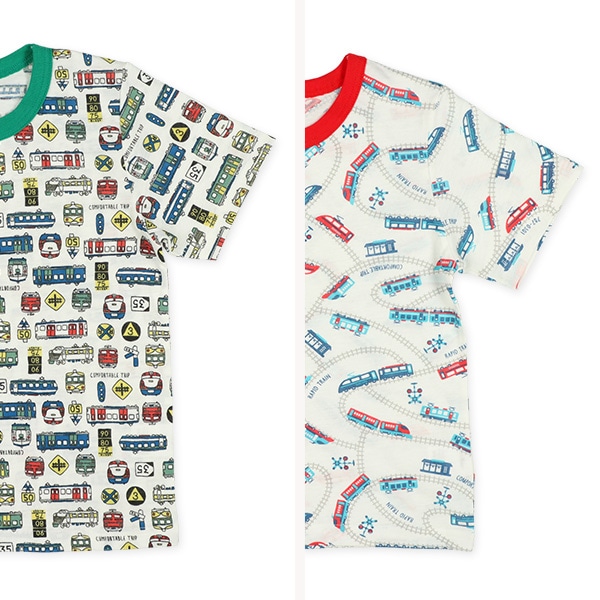 2枚組半袖パジャマ（トレイン）