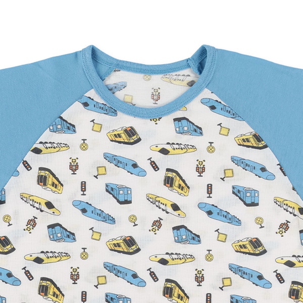 2枚組ラグラン半袖パジャマ（トレイン）
