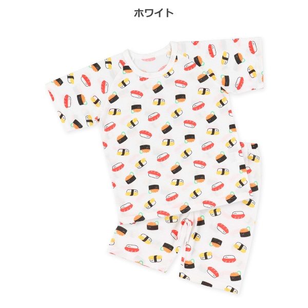 2枚組ラグラン半袖パジャマ（寿司柄）