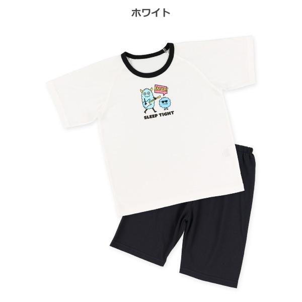 2枚組ラグラン半袖パジャマ（モンスター柄）