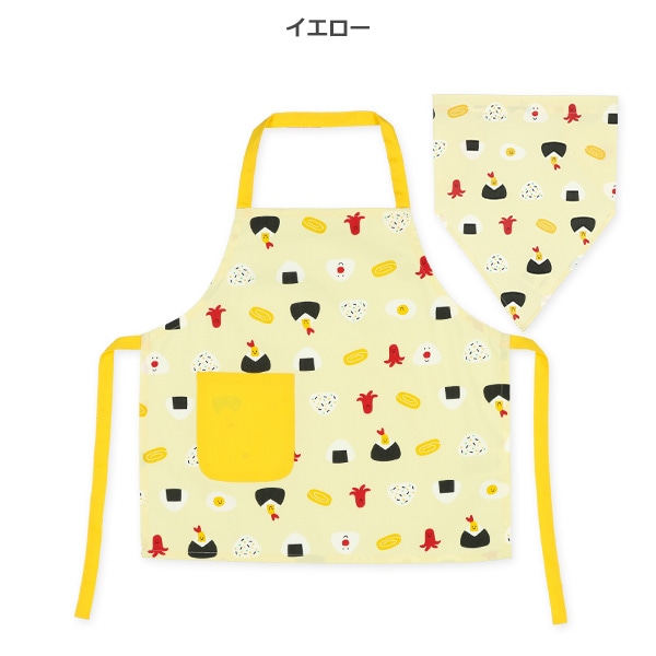 三角巾付きエプロン（おにぎり）