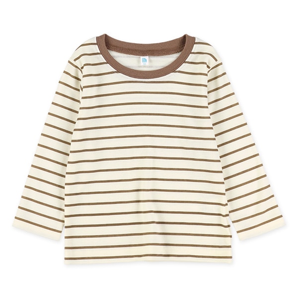 ニットコール8分丈くまサロペットパンツ＆長袖Tシャツセット