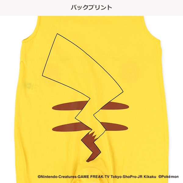 半袖Tシャツ&オーバーオールセット（ピカチュウ）