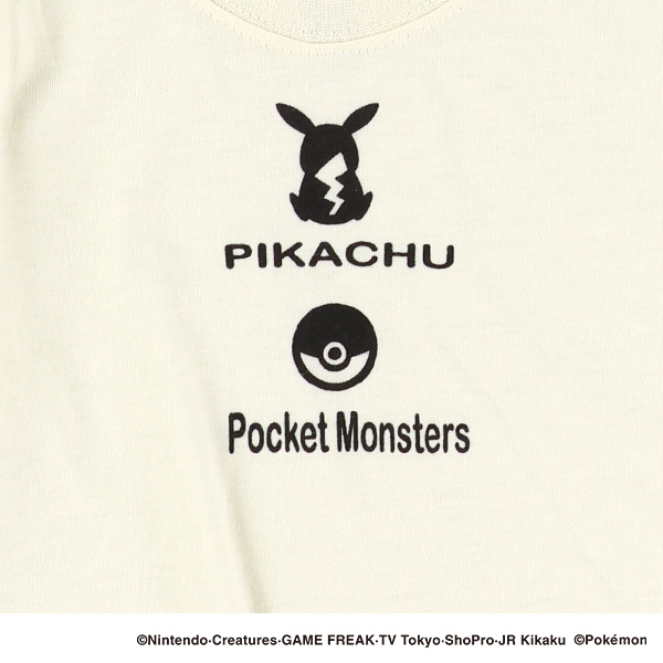 半袖Tシャツ&オーバーオールセット（ピカチュウ）