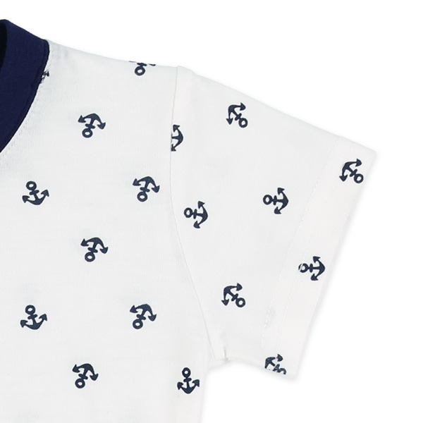 イカリ半袖Tシャツ&サロペットセット