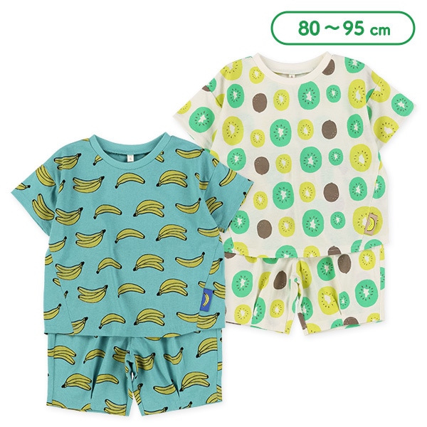 フルーツ総柄半袖Tシャツ&パンツセット