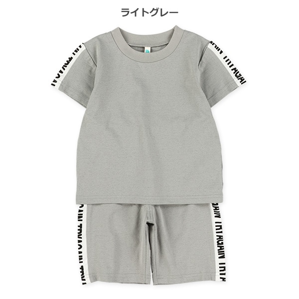 ロゴライン半袖Tシャツ＆パンツセット