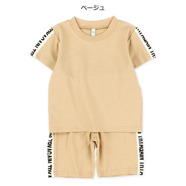 ロゴライン半袖Tシャツ＆パンツセット